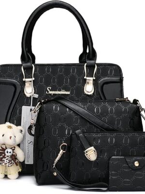 Women's Fashion Handbags Bag  Purse Set 4pcs