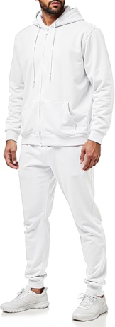 Men’s 2 Piece Set Hoodie Casual Tracksuits Sweatsuit Full Zip Long