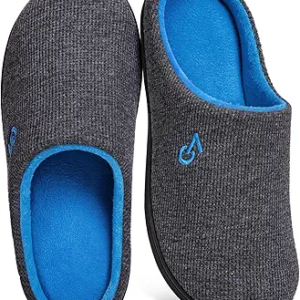 Men's Two-Tone Memory Foam House Slippers