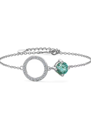 Sterling Silver Diamond Adjustable Bracelet