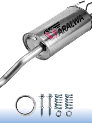Rear Exhaust Muffler Stainless Steel compatible with 2006-2011 Civic 1.8L, Civic Hybrid