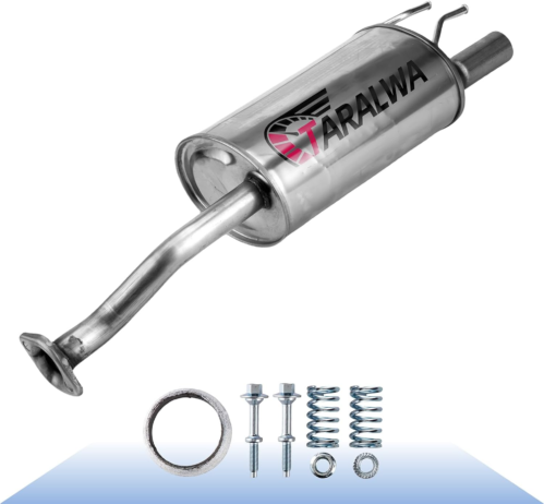 Rear Exhaust Muffler Stainless Steel compatible with 2006-2011 Civic 1.8L, Civic Hybrid