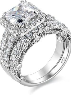 Engagement Rings for Women Sterling Silver