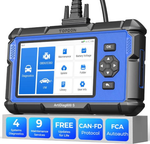 OBD2 Scanner, Diagnostic Tool, ABS SRS Transmission Engine Code Reader