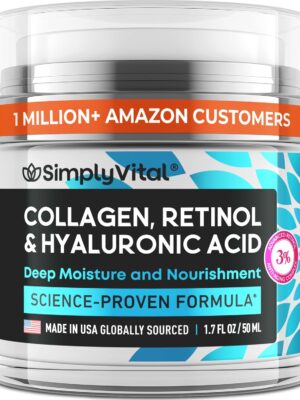 Anti-Aging Face Moisturizer with Retinol, Collagen & Hyaluronic Acid