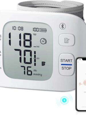 Smart Wrist Blood Pressure Monitor with Bluetooth