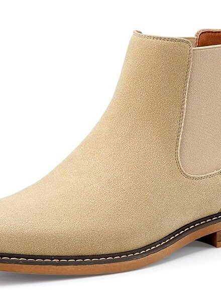 Temeshu Men's Chelsea Boots Casual Dress Boots Ankle Slip