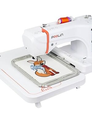 PooLin EOC06 Embroidery Machine,7" Touchscreen
