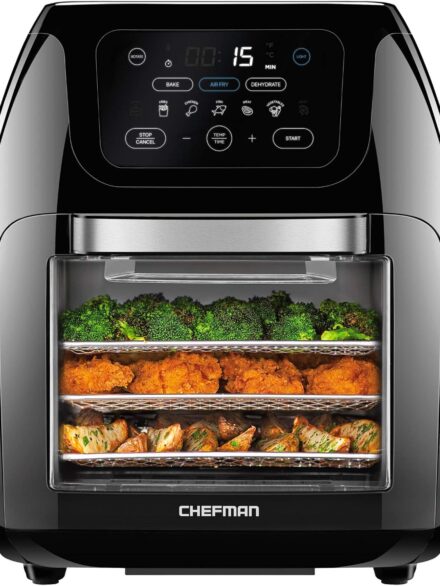 CHEFMAN Multifunctional Digital Air Fryer+ Rotisserie, Dehydrator, Convection Oven, 17 Touch Screen