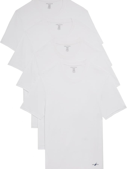 Nautica Men's 4-Pack Cotton Limited Edition Crew Neck T-Shirts