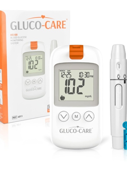 Large Display, 500 Memory, 5 Sec Results, Auto Coding, Sugar Level Monitor Kit for All