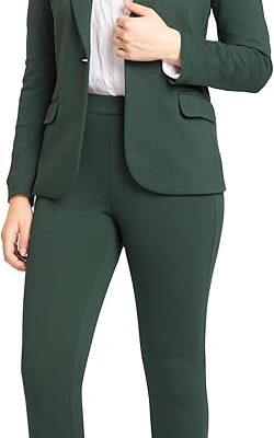 Marycrafts Women’s Two Piece Suits – Business Blazer Pant Suit Set,