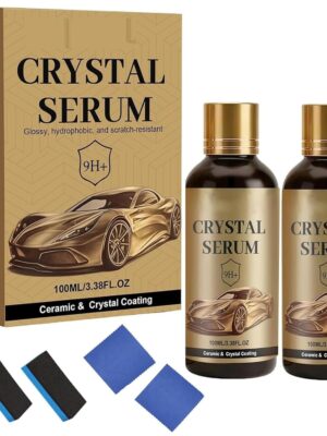 Graphene Ceramic Coating for Cars, 9H Hardness, 2PCS Set, Super Hydrophobic Anti-Scratch