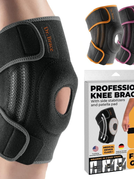 DR. BRACE ELITE Knee Brace with Side Stabilizers & Patella
