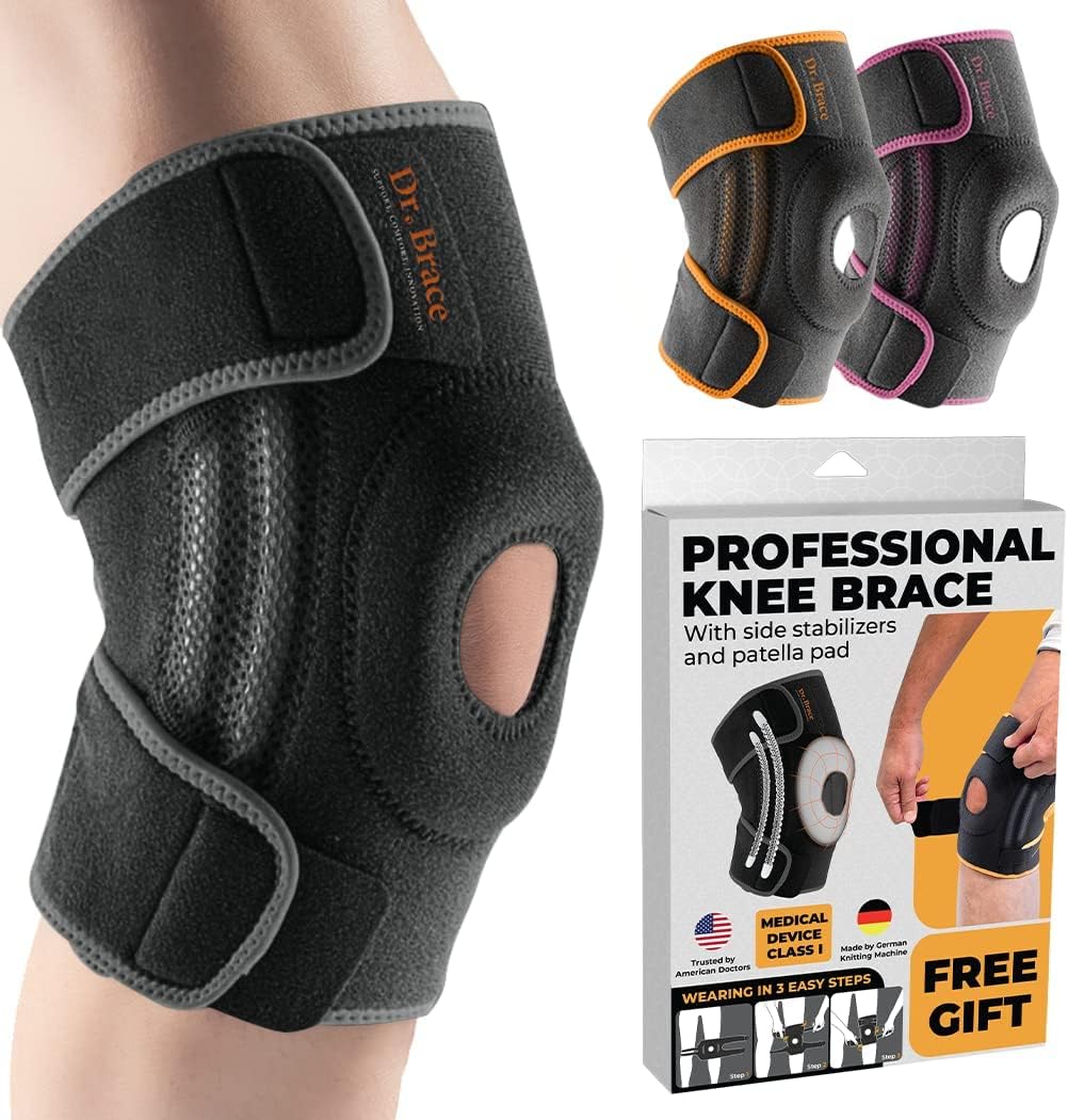 DR. BRACE ELITE Knee Brace with Side Stabilizers & Patella