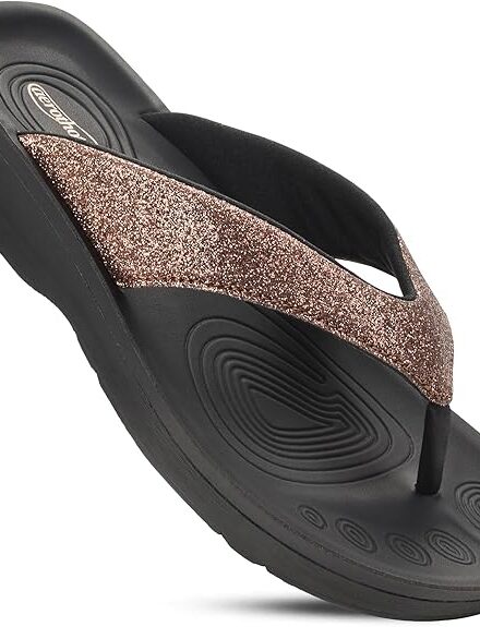Comfy Flip Flops for Women with Arch Sandals Slippers
