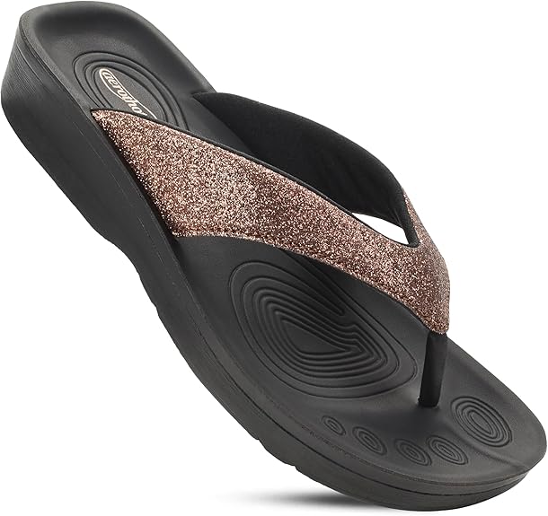 Comfy Flip Flops for Women with Arch Sandals Slippers